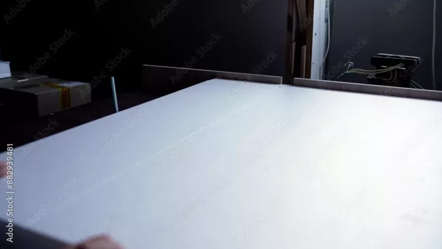 Visuel présentant un bloc de polystyrène servant à Creaform pour la découpe au fil chaud